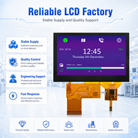 Modul LCD TFT IPS 4,3 Inci Kecerahan Tinggi dengan Layar Sentuh HMI, Antarmuka RGB 480x272, ST7282A, Layar LCD Kustom
