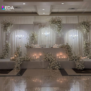 Arco de Lujo para Decoración de Bodas y Fiestas, Soporte de Arco Blanco de 3 Piezas para Decoración de Eventos - Product Image 2