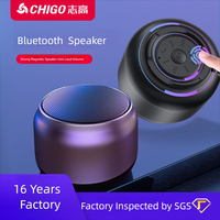 Mini-enceinte portable sans fil avec lumière LED RGB, commande vocale, boîtier en plastique et métal - Sortie 5-10W