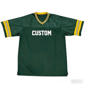 قمصان كرة قدم عالية الجودة بالجملة قابلة للتخصيص للأندية، أكمام قصيرة، مقاسات كبيرة، قابلة للتنفس، 100% بوليستر - Product Image 1