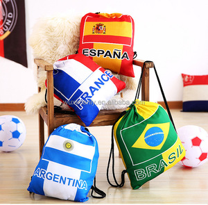 Sac à cordon personnalisé en polyester pas cher 2026 Tunisie, sac à cordon de sport, sac à dos à cordon de sport avec drapeau tunisien - Product Image 5