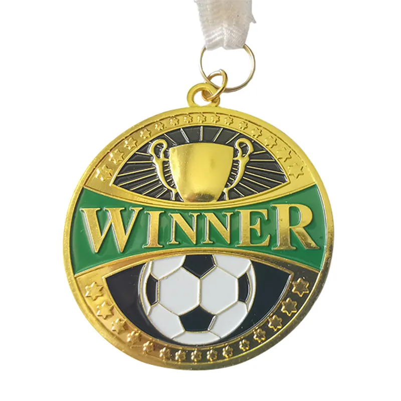 Medalla deportiva de Metal para maratón, medalla de fútbol 3d, premios deportivos de alta calidad, trofeo de fútbol de Metal, precio barato