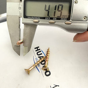 Çipboard Vidaları Sarı Çinko Kaplama Kare CSK Başlı Vidalar İnşaat Ahşapları İçin (DIN7505) 8G 1-1/8 inç # 8 250 adet/kutu - Özelleştirilebilir - Product Image 2