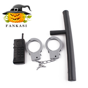 Ensemble de menottes en plastique, talkie-walkie, accessoires de jeu de rôle, jouet unisexe - Product Image 3