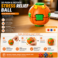 Balle anti-stress rotative en gros, jouet de puzzle sensoriel portable pour adultes et enfants