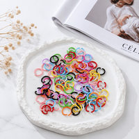 Anneaux ouverts en fer peint de 1,2*8 mm, petits anneaux en C à boucle unique, accessoires de bijoux faits main pour la création de bijoux DIY