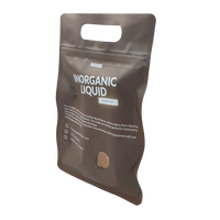 Sachet Doypack Marron Personnalisé Imprimé Mat avec Fermeture Ziplock et Poignée Découpée