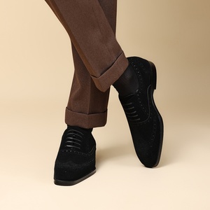 2025 New Model High-End Men's Business Oxford <b>Shoes</b> Square-Toe Decorated Leather <b>Shoes</b> <b>Height</b> <b>Increasing</b> for Autumn - Product Image 3