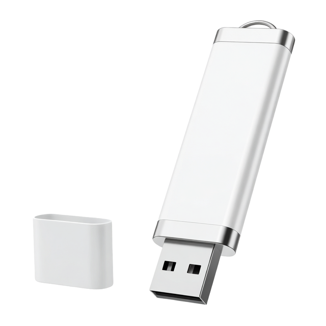New 2026 512GB USB 2.0 Flash Drive Max Read Speed 24MB/s Lightweight Eco-Friendly ABS Shell White 1-Year Warranty