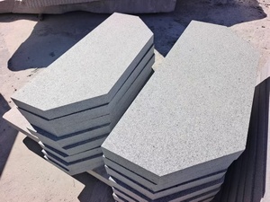 Dalles et carreaux en granit noir sésame gris foncé G654 de Chine, marches, tailles personnalisées, design moderne pour l'extérieur, finition flamme - Product Image 5
