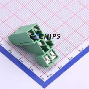 DG127A3-5.08-06P-14-00A(H) Screw Terminal Block Through hole Component (THT),P=5.08mm Connector 3x2P 5.08mm Green Through Hole - Product Image 2