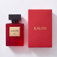 Flacon de parfum de luxe vide en verre rechargeable de 100 ml avec boîte, impression d'étiquettes et emballage pour usine de bouteilles