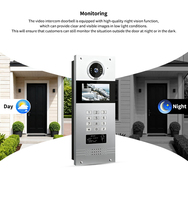 Système d'interphone vidéo IP intelligent avec commutateur PoE, 1080P, application Tuya, écran 7/4,3 pouces, sonnette vidéo pour immeubles d'appartements (1 à 999 unités)