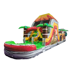 Công viên giải trí ngoài trời công viên Trampoline PVC thiết bị trượt núi lửa bơm hơi phun trào trở ngại cuộc đua trong Nhà trò chơi trẻ em - Product Image 1