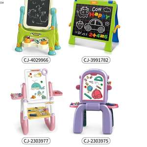 Kinder <span class=keywords><strong>2</strong></span> in 1 Multifunktions-Mal tisch Spielzeug Puzzle Bausteine Spiel Kinder Musik Farbe Zeichenbrett - Product Image 5