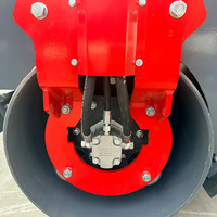 Rouleau compresseur vibrant à double tambour VIBROPAC SS-R1500 13HP avec moteur Honda/LONCIN/CHANGFA, pour le compactage de béton et le nivellement des routes