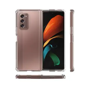 Yeni varış şeffaf telefon kılıfı TPU 2 In 1 cep telefonu kılıfı kapak Samsung Galaxy Z Fold 3 vaka