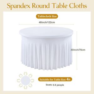 Nappe plissée élastique en polyester tissé multicolore pour la maison, les mariages, les banquets et la décoration d'événements (vente en gros) - Product Image 2