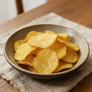 Chips <span class=keywords><strong>de</strong></span> pommes <span class=keywords><strong>de</strong></span> terre naturelles à tranches épaisses - Sans gluten, véganes, faibles en gras et sans additifs artificiels |   Emballage en vrac disponible - Product Image 2