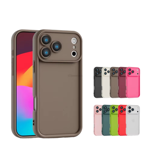 Funda de Silicona Líquida TPU para <span class=keywords><strong>iPhone</strong></span> 17 16 15 14 <span class=keywords><strong>13</strong></span> 12 11 <span class=keywords><strong>Pro</strong></span> <span class=keywords><strong>Max</strong></span> XS Plus, Carcasa de Estilo Simple en Color Puro para Teléfono Móvil - Product Image 1