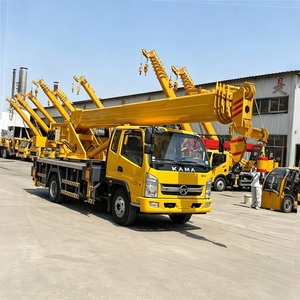 Grúa Hidráulica de Diseño Popular con Pluma Hidráulica, Chasis KAMA de 10 Toneladas para Obras de Construcción - Product Image 3