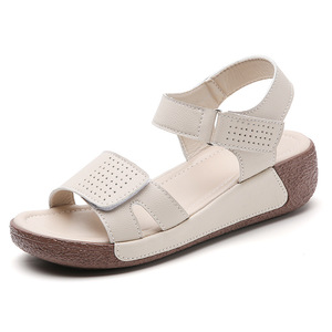 Nouvelles <span class=keywords><strong>sandales</strong></span> <span class=keywords><strong>compensées</strong></span> pour femmes 2025, <span class=keywords><strong>sandales</strong></span> à talon moyen, semelle épaisse, style plateforme, <span class=keywords><strong>sandales</strong></span> pour femmes - Product Image 5