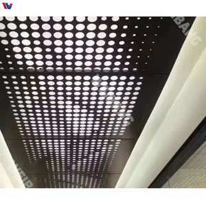 Panneau mural en aluminium perforé noir, façade extérieure hexagonale, revêtement de façade, décoration de bâtiment - Product Image 6