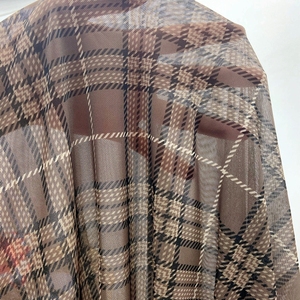 Tissu <span class=keywords><strong>En</strong></span> Maille 91% Polyester 9% Spandex đan tùy chỉnh kiểm tra kẻ sọc in kỹ thuật số điện lưới lưới vải - Product Image 2