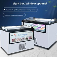Congélateur commercial compact YINZHENG pour glaces, machine de présentation, refroidissement direct, -20°C, OEM direct ℃   Réfrigérateur pour plusieurs portions