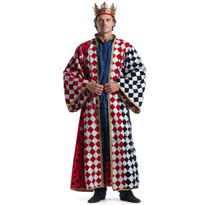Disfraz de Rey <span class=keywords><strong>Medieval</strong></span> para Hombre con Traje y Capa, Material de Poliéster, para Halloween, Cosplay, Ferias Renacentistas - Product Image 4
