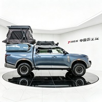Camping-car de conversion Bawanglong construit sur châssis de pick-up Fengtan PHEV, hybride rechargeable 4x4, pour expéditions tout-terrain, destiné à l'exportation