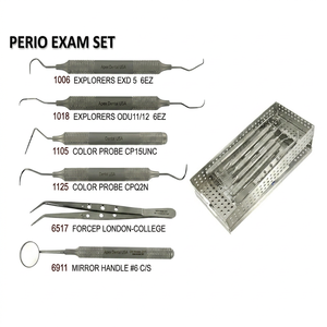 Kit de Instrumentos Quirúrgicos Dentales Manuales de Acero Inoxidable con Certificación CE, para Limpieza Dental y Periodontal - Product Image 1