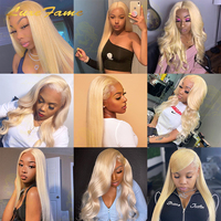 Perruques en cheveux humains blonds 613 lisses, transparentes HD, avec dentelle frontale complète 13x4 et 13x6, pour femmes, vente en gros