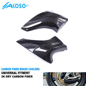 Piezas de carenados de fibra de carbono universales AKOSO conducto de aire enfriador de disco de freno de motocicleta para <span class=keywords><strong>BMW</strong></span> S1000R S100RR M1000XR R1300GS R1250GS - Product Image 1