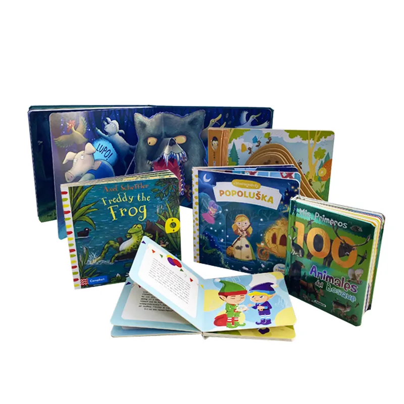 Publishing Custom Printing Hardcover Children Kids Board Books Pop Up Book Baby English 3d Books Cardboard Print