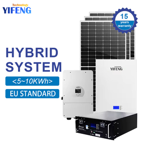 Sistema <span class=keywords><strong>solar</strong></span> híbrido energía eólica 10Kw 15Kw y turbina 20Kw inversor 48V Kit de energía para el hogar Growatt Deye 5Kw 5 Kw 10 sistemas - Product Image 1