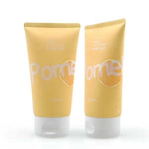 Emballage cosmétique en plastique vide personnalisé de 180 ml avec bouchon à clapet, nettoyant visage, lotion, soin de la peau, tube ovale souple à presser - Product Image 2