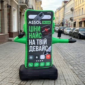 Gigantesque figurine gonflable publicitaire en forme de smartphone pour exposition de technologie/magasin - Product Image 4
