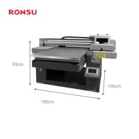 Mesin Printer UV Inkjet RONSU 9060, Printer UV Flatbed DTF untuk Label Kristal Visual, Mesin Cetak Akrilik dan Logam