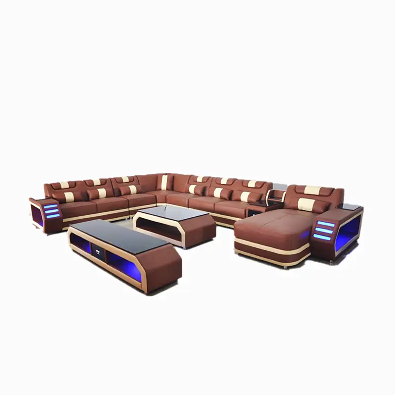 Meubels Fabriek Voorzien Woonkamer Banken/Lederen Slaapbank Koninklijke Sofa Set Woonkamer