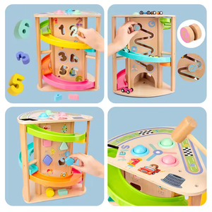 Usine personnalisée de haute qualité enfants en bois frapper et suivre le jeu de suivi éducatif et jouets assortis pour les enfants - Product Image 5