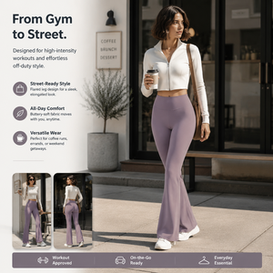 CNSHELL Leggings da Yoga a Vita Alta da Donna, Morbidi in Creora, Effetto Modellante e Push-Up, per Allenamento, Palestra, Pilates - Vendita all'Ingrosso - Product Image 1