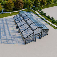 Marquee de luxe transparente en verre de 20x40m pour événements