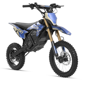 Motocicleta Eléctrica Todoterreno 48V 1500w para Adultos, Diseño de Fibra de Carbono Azul - Product Image 4
