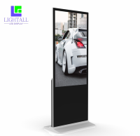 Écran publicitaire numérique Android tactile sur pied pour centre commercial, 49 pouces, affichage LCD