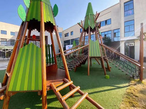 Nouveau <span class=keywords><strong>bac</strong></span> <span class=keywords><strong>à</strong></span> <span class=keywords><strong>sable</strong></span> multifonctionnel assemblé en bois pour enfants mur d'eau en bois petite aire de jeux extérieure avec pots de fleurs - Product Image 5