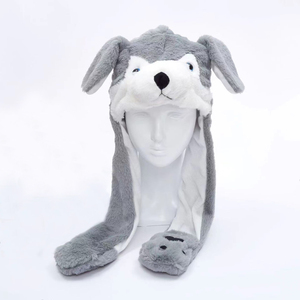 Niñas lindo Animal <span class=keywords><strong>de</strong></span> peluche conejito sombrero niños Airbag orejas móviles hasta sombreros <span class=keywords><strong>de</strong></span> peluche Cosplay fiesta fantasía dibujos animados <span class=keywords><strong>Stich</strong></span> sombreros <span class=keywords><strong>de</strong></span> invierno - Product Image 6