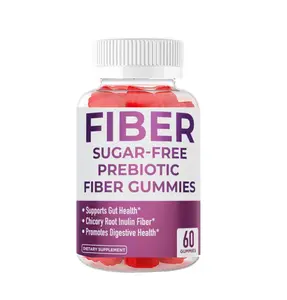 Prebiotische Vezel Gummies Voor Volwassenen 7G Vezels Extra Sterkte Nul Suiker Toegevoegd 60 Gummies Spijsvertering Gezondheid & Regelmatigheid Ondersteuning