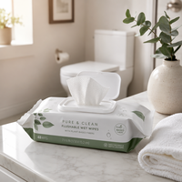Lingettes pour bébé OEM avec logo personnalisé, 99,9% d'eau pure, hypoallergéniques, sans alcool, douces, non tissées, lingettes organiques pour bébés