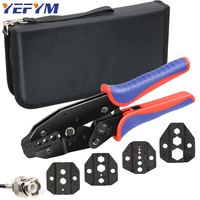 Câble de fil coaxial borne hexagonale pince à sertir brasage optique BNC Surveillance vidéo Terminal YF-05H OEM personnalisable